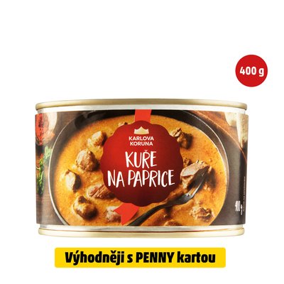 obrázek Kuře na paprice Karlova Koruna